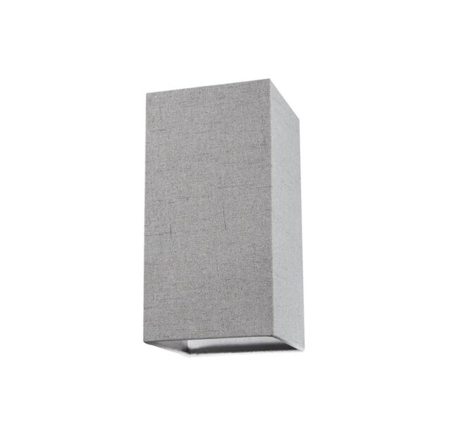 Happy Homewares Contemporary & Elegant Textured Linen Fabric Lamp Shade in Grey - Size: 12 inches - image 1