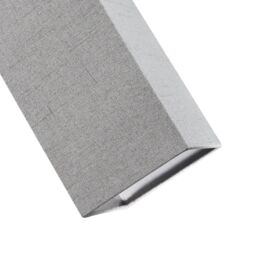 Happy Homewares Contemporary & Elegant Textured Linen Fabric Lamp Shade in Grey - Size: 12 inches - thumbnail 5