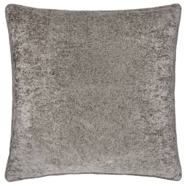 Paoletti Lustre Crushed Velvet Cushion in Stone - Size: 50 cm x 50 cm - image 1