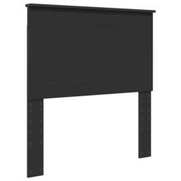 Berkfield Home Bed Frame Black & Silver 75 x 190 cm Engineered Wood - thumbnail 6