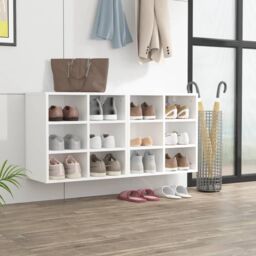 Berkfield Home Shoe Cabinets 2 pcs White 52.5x30x50 cm - thumbnail 1