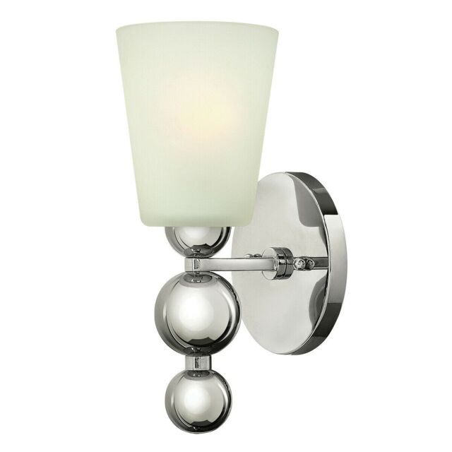 Loops Wall Light Sconce Highly Polished Nickel Finish LED E27 60W Bulb d01521 in Metallics