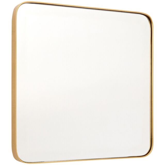 Orsina Tia Large Gold Finish Square Wall Mirror - image 1