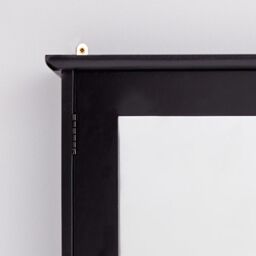 VonHaus 2 Door Bathroom Wall Mirror Cabinet in Black - thumbnail 5