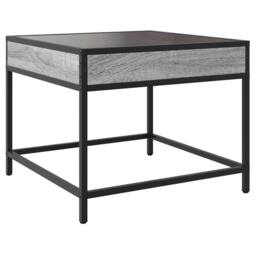 Berkfield Home Coffee Table with Infinity LED Grey Sonoma 50x50x41 cm - Size: 50 x 50 x 41 cm - thumbnail 8