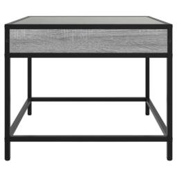 Berkfield Home Coffee Table with Infinity LED Grey Sonoma 50x50x41 cm - Size: 50 x 50 x 41 cm - thumbnail 6