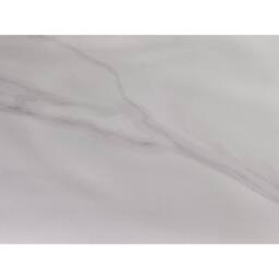 Cheshire Fluted Stone Top Coffee Table With 2 Drawers in White Marble & Black - thumbnail 5