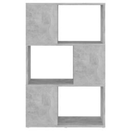 Berkfield Home Book Cabinet Room Divider Concrete Grey 60x24x94 cm Engineered Wood - Size: 60 x 24 x 94 cm - thumbnail 5