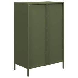 Berkfield Home Highboard Olive Green 68x39x101.5 cm Steel - thumbnail 7