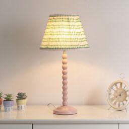 ValueLights Riza Tapered Fabric Pleated Easy Fit Small Lamp Shade in Pink - thumbnail 2