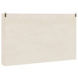 Berkfield Home Wall Display Cabinet with Doors 60x8.5x37 cm in Light Sand - thumbnail 7