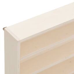 Berkfield Home Wall Display Cabinet with Doors 60x8.5x37 cm in Light Sand - thumbnail 8