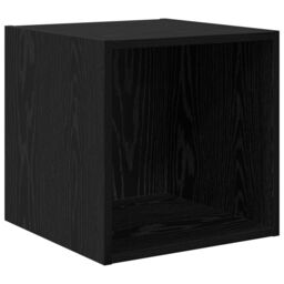 Berkfield Home Wall-mounted with Storage 4 pcs Black oak 37 x 37 x 142.5 cm Engineered wood - thumbnail 7