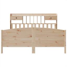 Berkfield Home Bookcase Bed without Mattress 180x200 cm Super King Solid Wood Pine in Light Tan - thumbnail 4