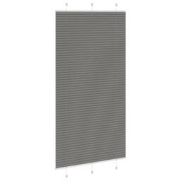 Berkfield Home Pleated Blind Anthracite 110x200 cm Fabric Width 109.4 cm Polyester in Dark Grey - thumbnail 4