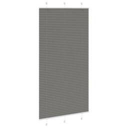 Berkfield Home Pleated Blind Anthracite 110x200 cm Fabric Width 109.4 cm Polyester in Dark Grey - thumbnail 3