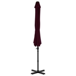 Berkfield Home Cantilever Umbrella with Aluminium Pole Red 300 cm - thumbnail 4