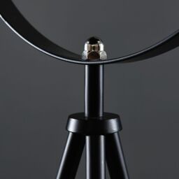 ValueLights Morpho Retro Photography Black Metallic Deep Dome Tripod Floor Lamp in Metallic Gold - thumbnail 5