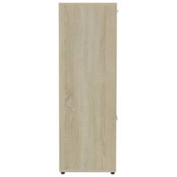 Berkfield Home Book Cabinet Sonoma Oak 90x30x90 cm Engineered Wood in Brown - Size: 90 x 30 x 90 cm - thumbnail 7