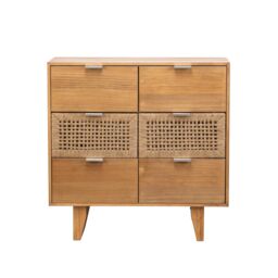 Nordlys Scandinavian Bedroom Wooden Chest of Drawers Storage in Brown - thumbnail 4