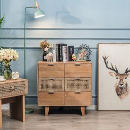 Nordlys Scandinavian Bedroom Wooden Chest of Drawers Storage in Brown - thumbnail 3