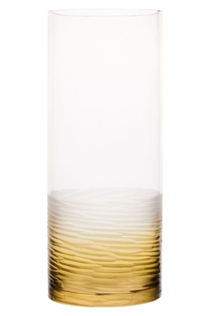Orsina Caila Cut Glass Large Vase in Grey - image 1