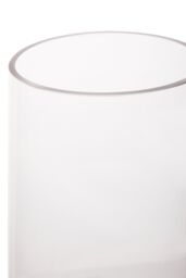 Orsina Caila Cut Glass Large Vase in Grey - thumbnail 3