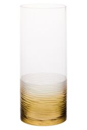 Orsina Caila Cut Glass Large Vase in Grey - thumbnail 2