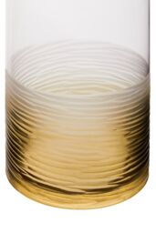 Orsina Caila Cut Glass Large Vase in Grey - thumbnail 5
