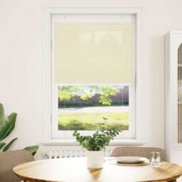 Berkfield Home Pleated Blind Cream 80x100 cm Fabric Width 79.4 cm Polyester - thumbnail 2