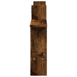 Berkfield Home Durable Wall Shelves 2 pcs Smoked Oak 50x12x50 cm Engineered Wood in Brown - Size: 50 x 12 x 50 cm - thumbnail 5