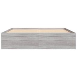 Berkfield Home Bed Frame Grey Sonoma 140x200 cm - thumbnail 6