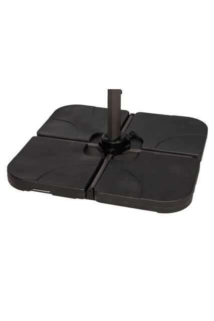 Royalcraft Water Fillable Base For Cross Base Cantilever Parasol - Set of 4 in Black - image 1