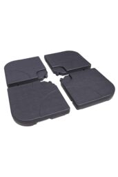Royalcraft Water Fillable Base For Cross Base Cantilever Parasol - Set of 4 in Black - thumbnail 3