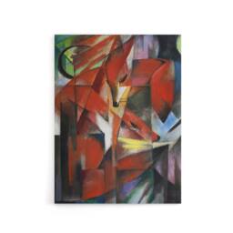 "Artery8 The Foxes Colourful Abstract Franz Marc Vintage Canvas Wall Art - Size: W18"" x H24""" - thumbnail 1