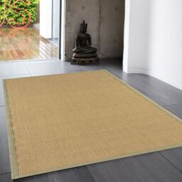The Rug Shop UK Modern Plain Easy To Clean Stain-Resistant Area Rug in Beige - Size: 200 cm x 300 cm - thumbnail 1