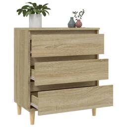 Berkfield Home Sideboard Sonoma Oak 60x35x70 cm Engineered Wood in Light Tan - Size: 60 x 35 x 70 cm - thumbnail 5