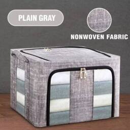 KORVIXA 2Pcs 66L Folding Storage Box in Grey - Size: 900mm - thumbnail 5