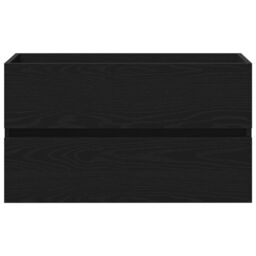 Berkfield Home Sink Cabinet with Built-in Basin Black Oak Engineered Wood, Sink Cabinet Black Oak 80x38.5x45 cm Engineered Wood - thumbnail 8