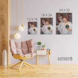 "Artery8 Denise at Her Dressing Table Cassatt Vintage Canvas Wall Art in Green - Size: W18"" x H24""" - thumbnail 4