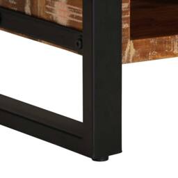 Berkfield Home Coffee Table Multicolour 90x50x36 cm Solid Wood Reclaimed - Size: 90 x 50 x 36 cm - thumbnail 8
