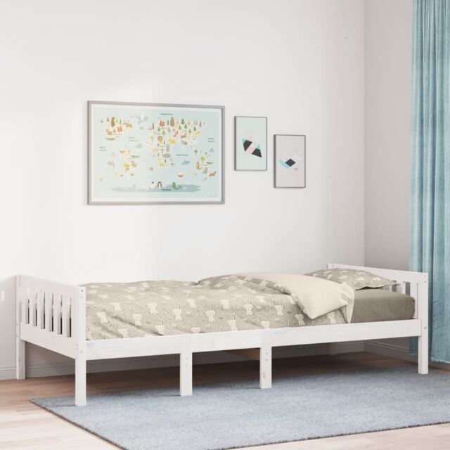 Berkfield Home Children's Bed without Mattress White 90x200 cm Solid Wood Pine - image 1