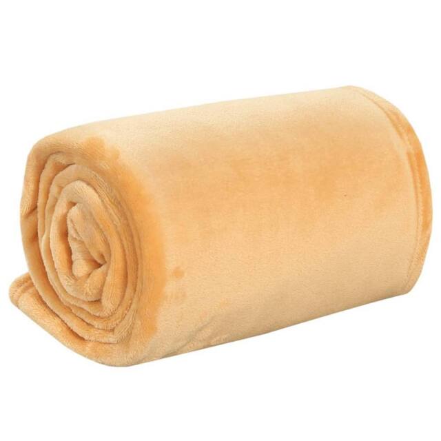 Berkfield Home Blanket Desert Mist 130x170 cm Polyester in Amber - image 1