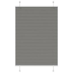 Berkfield Home Pleated Blind Anthracite 100x100 cm Fabric Width 99.4 cm Polyester in Dark Grey