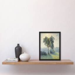 Artery8 Sunset Landscape at Saint Charles Pissarro Framed Wall Art Print - Size: A4 - thumbnail 2