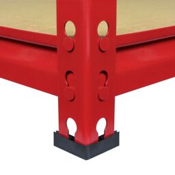 Monstershop Z-Rax 90cm Racking Bundle: Corner Shelving & 2 Garage Racking Bays in Red - thumbnail 9