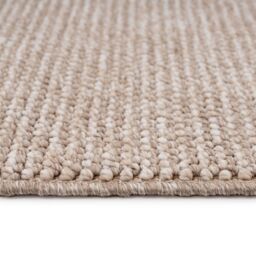 Kukoon Minimalist Neutral Cream Beige Soft Boucle Textured Bedroom Area Rug - Size: 80 cm x 150 cm - thumbnail 4