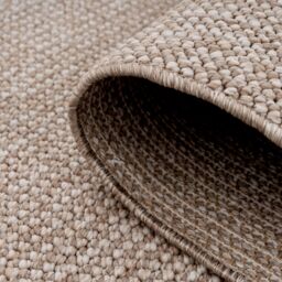 Kukoon Minimalist Neutral Cream Beige Soft Boucle Textured Bedroom Area Rug - Size: 80 cm x 150 cm - thumbnail 5