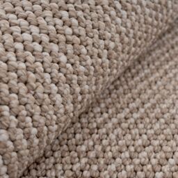 Kukoon Minimalist Neutral Cream Beige Soft Boucle Textured Bedroom Area Rug - Size: 80 cm x 150 cm - thumbnail 6