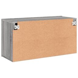 Berkfield Home TV Cabinet Wall-mounted Grey Sonoma 80x30x41 cm - Size: 80 x 30 x 41 cm - thumbnail 8
